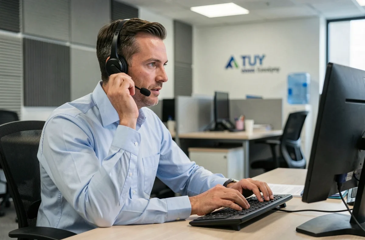 Conseiller service après-vente en entreprise de rénovation énergétique au téléphone