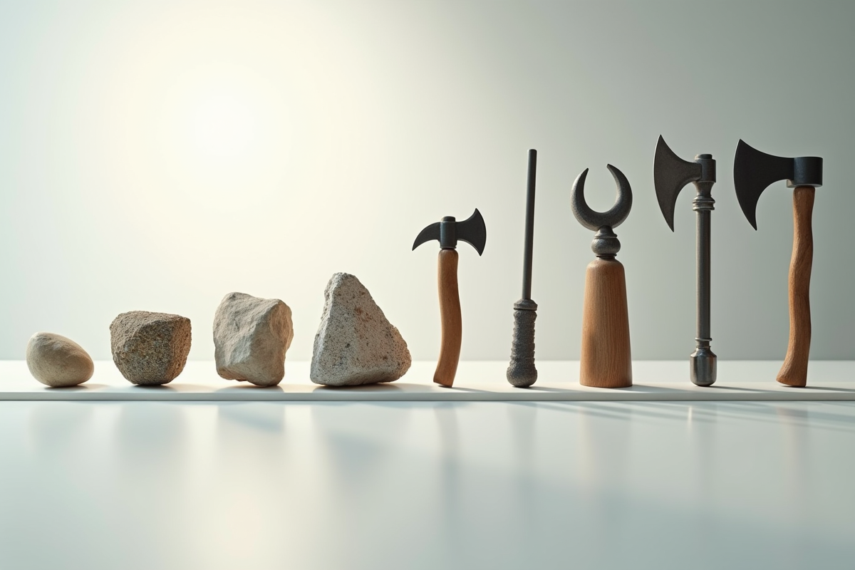 Évolution des outils humains de la pierre au métal