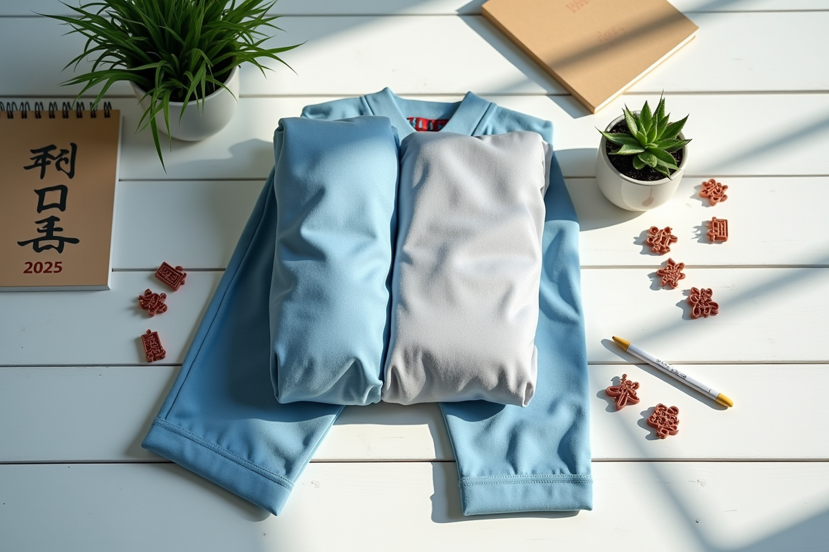 Disposition d outfits avec charms feng shui et carnet nouvelle annee