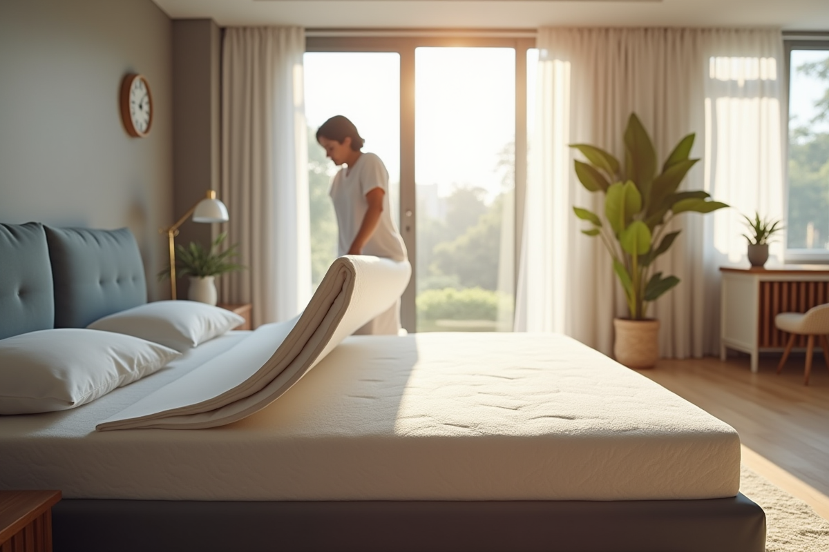 Pliage d’un matelas en mousse à mémoire de forme : est-ce possible ?